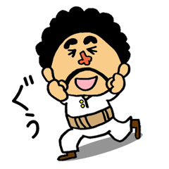 泥棒ヒゲの小さいおじさん Lineスタンプ ラ夢