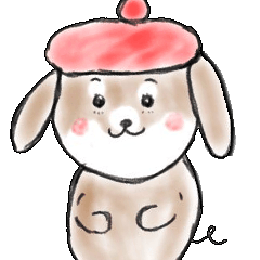 犬 落書き 仮 Lineスタンプ いわた