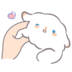 ふわふわ動く♡わたあめひつじちゃん | LINEスタンプ | くーあい